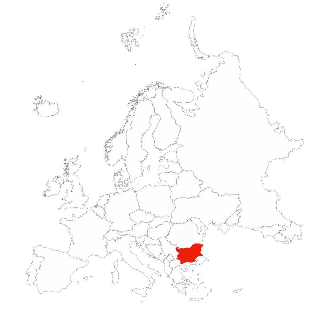 Mapa transportowa Bułgaria
