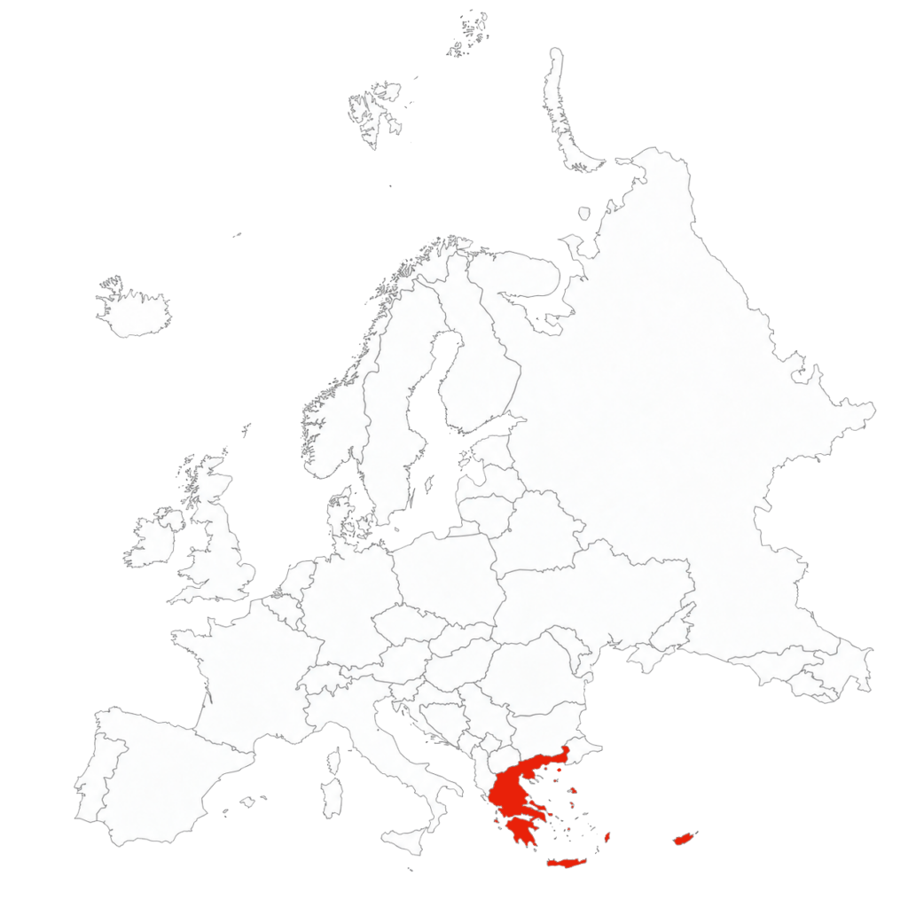 Mapa transportowa Gecja