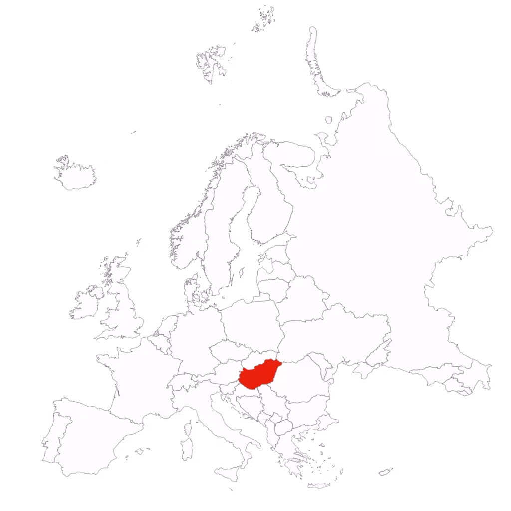 Mapa transportowa Węgry
