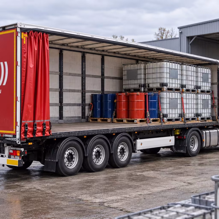 Transport BDO. Transportujemy odpady w pojemnikach IBC i big-bagach, mausery, beczki i inne paletowe formy ładunków