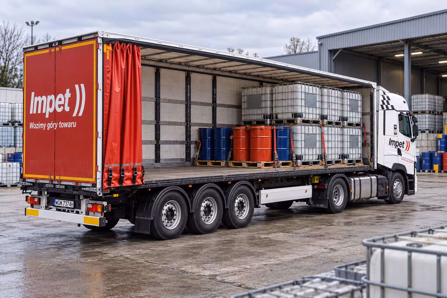 Transport BDO. Transportujemy odpady w pojemnikach IBC i big-bagach, mausery, beczki i inne paletowe formy ładunków