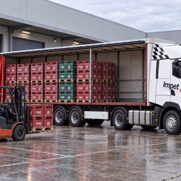 Transport piwa, wódki i alkoholi na paletach. Transportujemy alkohol w skrzynkach, beczkach i kegi z piwem